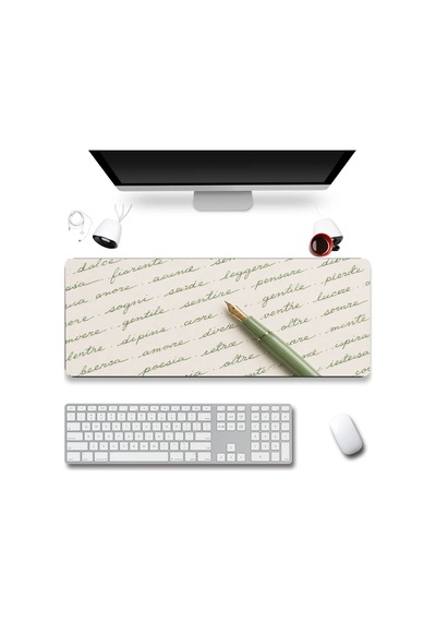 Sonictouch Klavye Mousepad 32x70cm Dikişsiz Pürüzsüz Sıvı Geçirmez Kaymaz Taban Sessiz Satırlar