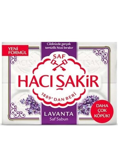 Hacı Şakir Lavanta Kokulu Banyo Sabunu 4 X 150 Gr