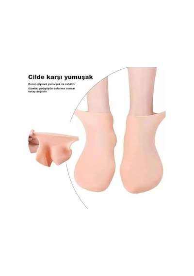 Çatlak Silikon Ayak Koruyucu Patik Tam Boy Nemlendirici Ayak Çorabı Topuk Çatlakları Ve Ayak Bakımı Için Unisex