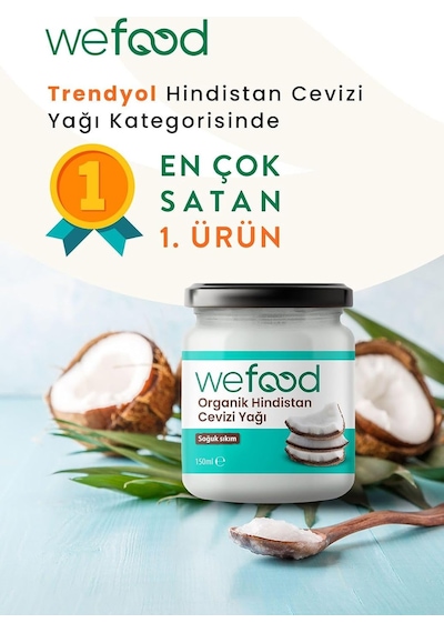 Organik Hindistan Cevizi Yağı, Beyaz, 150 Ml Diğer