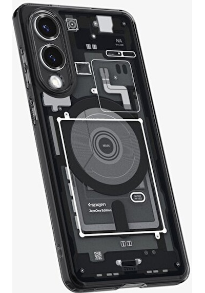 Galaxy Uyumlu S25 Edge Kılıf Ultra Hybrid Magfit Özellikli Zero One Black - Acs09415