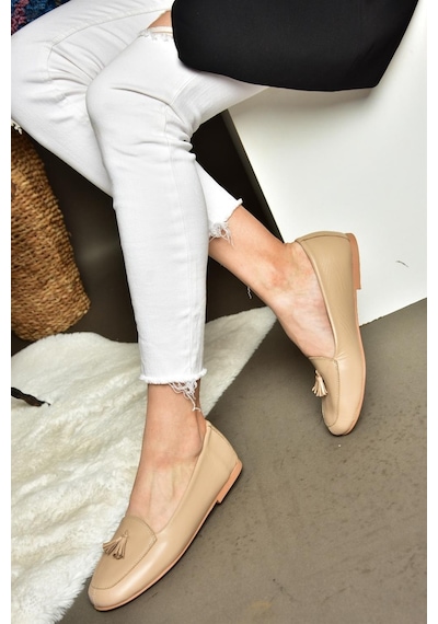 Fox Shoes R667001203 Ten Hakiki Deri Babet Ten