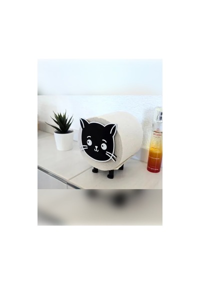 2'li Set Kedi Tuvalet Kağıtlığı Tekli-birden Fazla Al Üst Üste Koy Çok Renkli