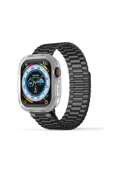 Watch 10 42mm Silikon Tpu Kasa Koruyucu Frm Watch Gard 17 - Siyah