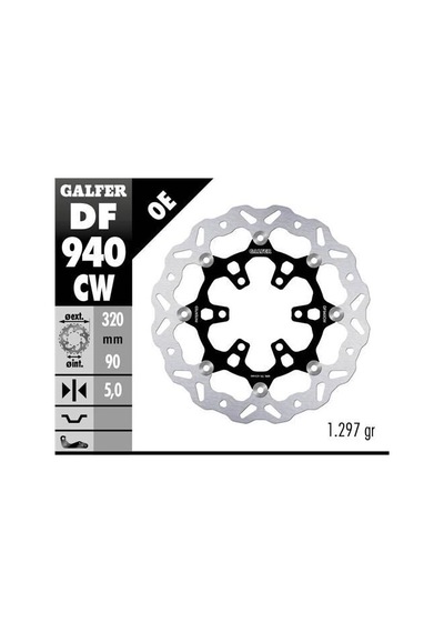 Husqvarna Svartpilen 401 Ön Fren Diski 320 Mm 2017-2018 Galfer Dalgalı Hareketli Aluminyum Disk