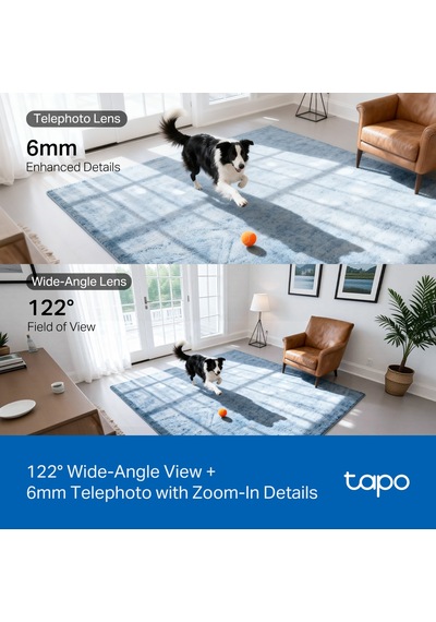 Tp-link Tapo C245d 2k 3mp Çift Lensli Akıllı Güvenlik Kamerası 360 Geniş Açı Ve Tele-lens Akıllı Hareket Takibi