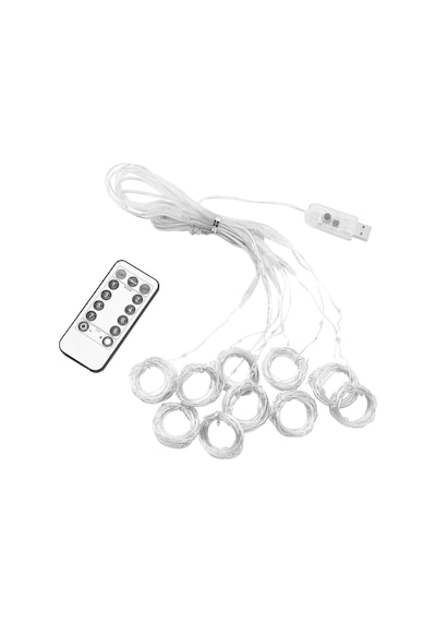 Perde Led 3mx3m Günışığı 300 Adet Led 8 Fonksiyonlu Usb 10 Sarkıt Standart