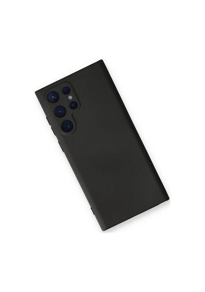 Samsung Galaxy  Uyumlu - S23 Ultra Kılıf Nano İçi Kadife Silikon - Siyah