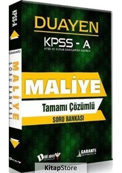 Kpss A Maliye Duayen Tamamı Çözümlü Soru Bankası / Kolektif
