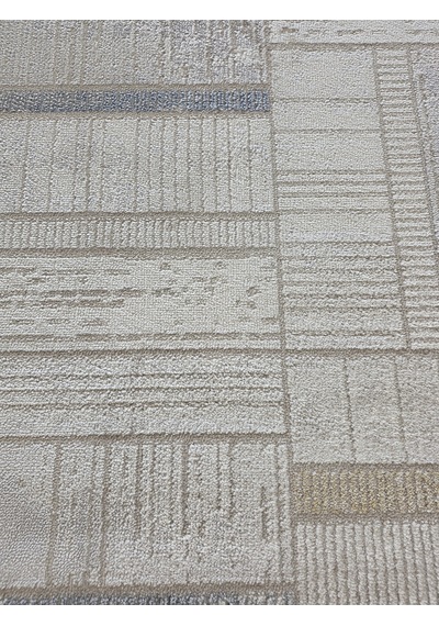 London Krem Multi Dekoratif Bambu Akrilik Yumuşak Modern Özel Ölçü Koridor Oturma Çocuk Odası Halısı 003-krem/multi
