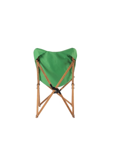 Bag The Joy Kids Ahşap Katlanır Kamp Sandalyesi Kahverengi - Yeşil