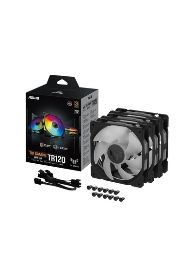 Asus Tuf Gaming Tr120 Argb Siyah Kasa Fanı - Üçlü Paket
