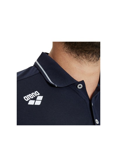 Arena Team Solid Cotton Unisex Mavi Günlük Stil Polo T-shirt 004901700 Navy Navy
