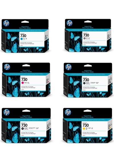 HP P2V71A No 730 Mat Siyah Designjet Kartuş 300Ml