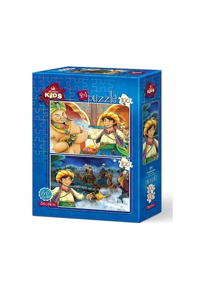 Art Puzzle Sihirli Lamba 2x100 Parça Erkek Çocuk Yapboz