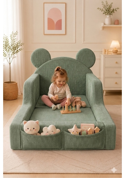 Mini Nest 6 Sı 1 Arada Modüler Bebek Oyun Parkı, Park Yatak, Beşik, Baza, Oyun Alanı Ve Top Havuzu