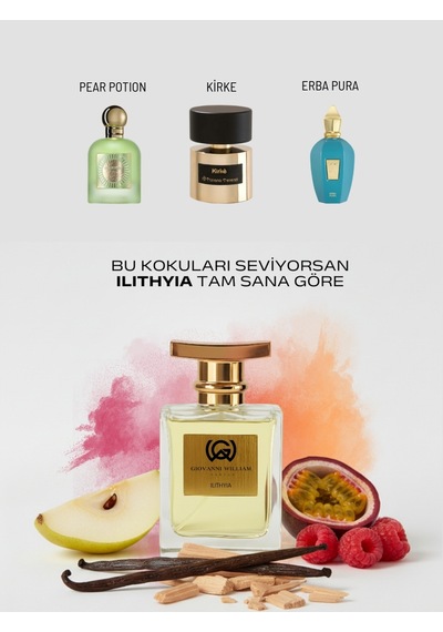 İlithyia Kadın Erkek Parfüm Edp Güçlü Kalıcı Sexy Passion Fruit, Armut, Ahududu, Misk, Vanilya Meyveli
