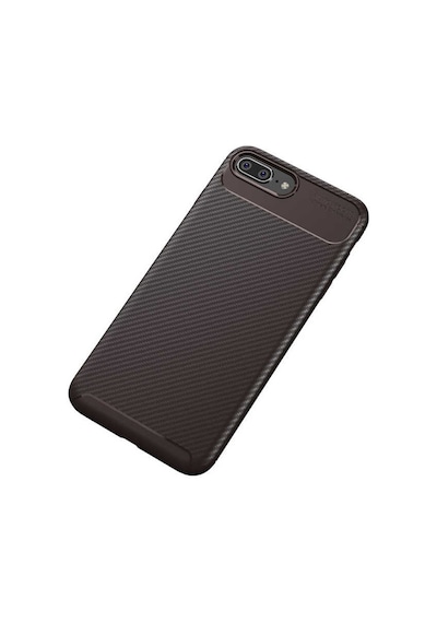Apple Uyumlu iPhone 8 Plus Kılıf Kamera Çıkıntılı Karbon Fiber Dokulu Renk Atmaz Kapak Negro