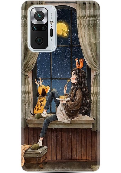 Xiaomi Redmi Note 10 Pro Kılıf Desenli Ananas Camera Glass 1358