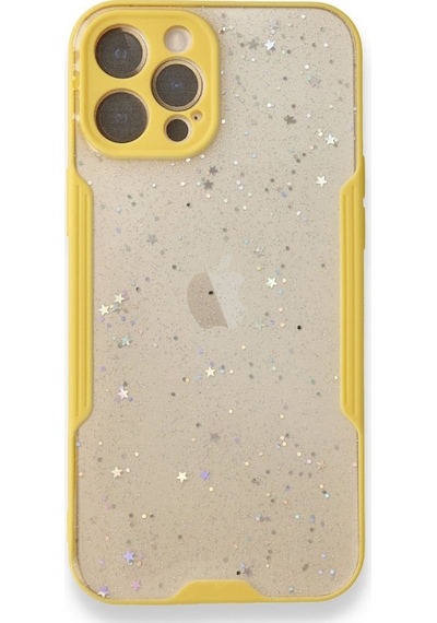 Nettech Apple Uyumlu  iPhone 12 Pro Max Platin Simli Arka Koruma