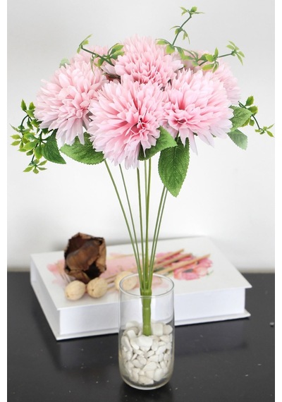 Yapay Çiçek Deposu Yapay Pinnata Yıldız Çiçeği 42 Cm Pembe