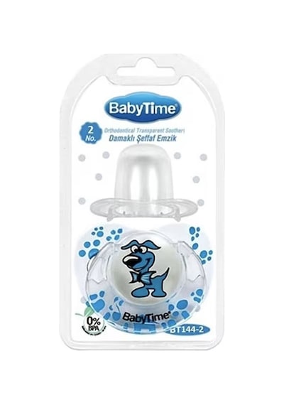 Babytime Damaklı Desenli Mat Emzik 2 Numara 6-18 Ay Bt144-2 Desen 3