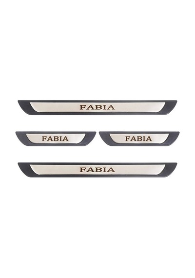 Skoda Fabia Uyumlu Kapı Eşiği Krom Abs 4 Parça