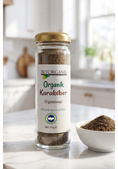 Beyorganik Organik Karabiber Öğütülmüş 50 G
