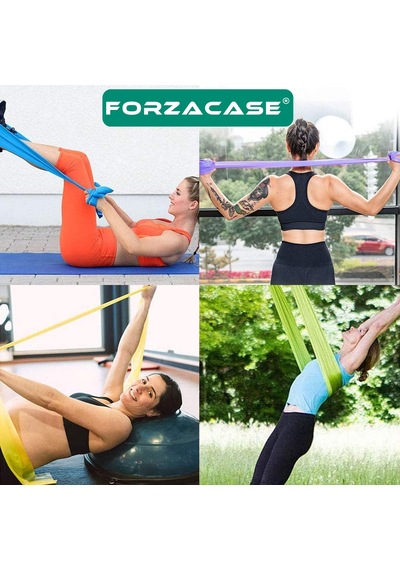 Forzacase Kolay Direnç Pilates Egzersiz Lastiği 120cm Sarı Fc1... Sarı
