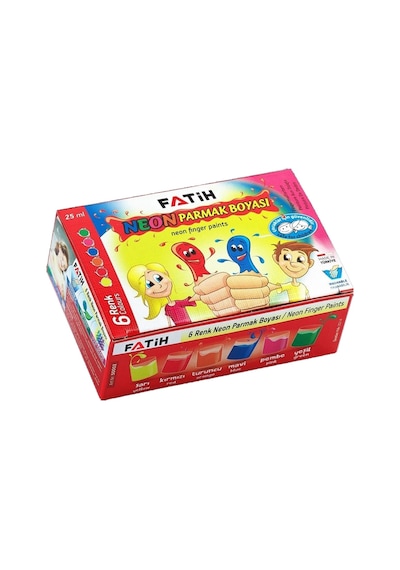 Fatih Parmak Boyası 25 Ml 6 Renk Fosforlu 50002 Çok Renkli