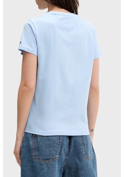 Tommy Jeans Pamuklu Baskılı Regular Fit Bisiklet Yaka T Shirt Bayan T Shirt Dw0dw22310 C1t Mavi Tommy Jeans Pamuklu Baskılı Regular Fit Bisiklet Yaka T Shirt Bayan T Shirt Dw0dw22310 C1t Mavi