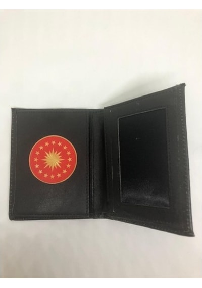 Asperas Grup Deri Cumhurbaşkanlığı Rozetli Armalı Cüzdan Altın