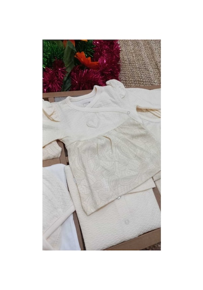 Caramell Barbosa 10'lu Hastane Çıkışı Kız Bebek Şık Model Bej