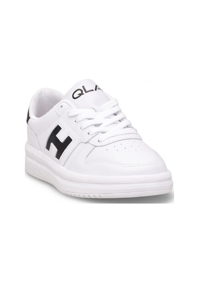 Ayakkabı Fuarı Elit Asqla1457 Kadın Klasik Sneaker Beyaz - Siyah