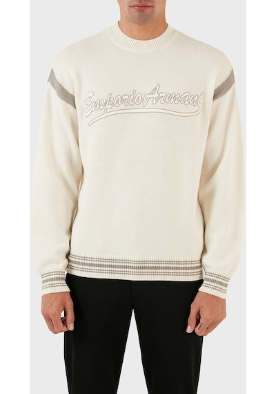 Emporio Armani Erkek Kazak 6r1mxa 1mfuz 0128 Ekru