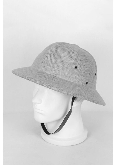 Külah Premium Safari Explorer Şapka Unisex Ayarlanabilir Hasır Kask - Siyah