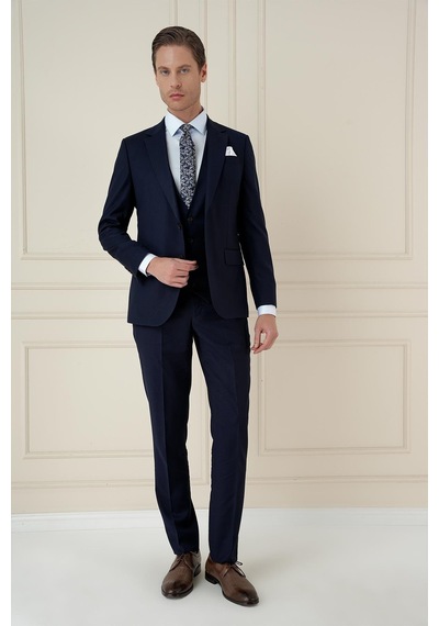 Efor Tk 908 Slim Fit Lacivert Spor Takım Elbise Lacivert