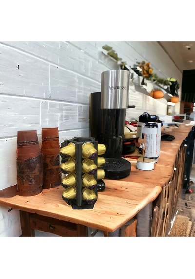 Nespresso Ve Starbuck Uyumlu Kapsül Kahve Tutucu - Hareketli Dönebilen Kapsül Kahve Standı