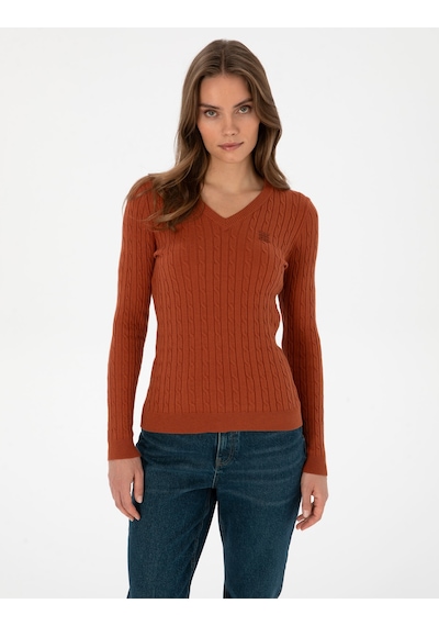 Pierre Cardin Kadın Tarçın Kazak /triko 50317062-vr191 Tarçın