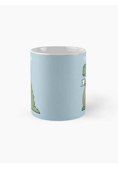 Hidz Tea Rex Baskılı Kahve Kupası Tip 3 Beyaz