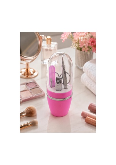Pembe Tırnak Bakım Seti Cımbız Makas Tırnak Makası Ve Törpü İçeren Kit Belirtilmemiş