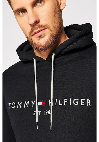 Tommy Hilfiger Kapşonlu Sweatshirt Siyah