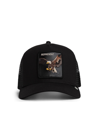 Goorin Bros. Represent Eagle Trucker Kartal Figür 101-2993 Şapka siyah