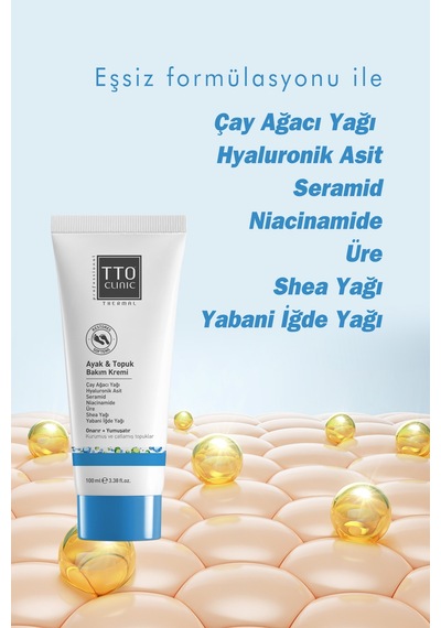 Tto Clinic Ayak ve Topuk Bakım Kremi 100 ML