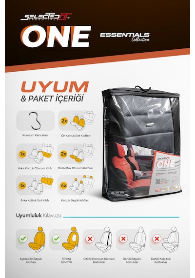 Selectedfit One Design Universal Oto Koltuk Kılıfı 45557137
