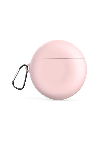 Huawei Freebuds 4 İle Uyumlu Kılıf, Çengelli Smooth Matte Tpu, Pembe