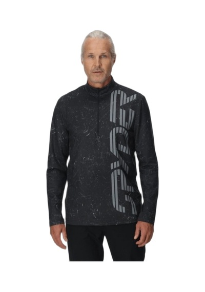 Spyder Spyder Podium 1/2 Zip Erkek İçlik Üst Sws Siyah