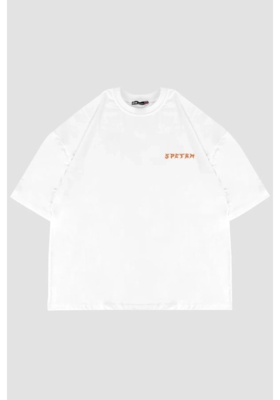 Tarzsokak Spectrum Baskılı Beyaz Oversize Unisex
