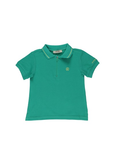 Erkek Bebek Yeşil Polo Yaka Tişört Çok Renkli