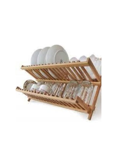 Bambu Bulaşık Sepeti Bambu Tabaklık Bulaşıklık 42 Cm Bambu Bulaşık Sepeti Bambu Tabaklık